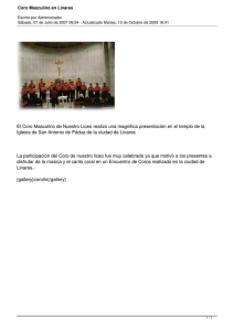 Coro Masculino en Linares