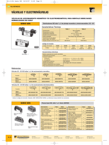 VÃ¡lvulas de accionamiento neumÃ¡tico y electroneumÃ¡tico, para montaje sobre bases normalizadas (PDF)