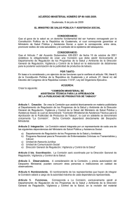 Acuerdo Ministerial 1480-2009.  Comisión Publicidad.  Texto Actual.