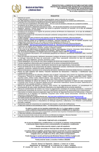 Requisitos AM 8-2016.  Plantas de Tratamiento de Aguas Residuales.