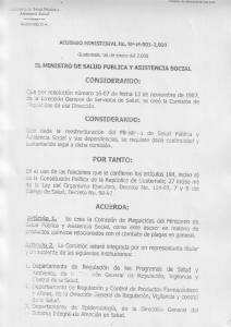Acuerdo Ministerial SP-M-001-2000