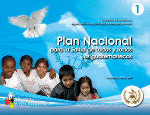 Plan Nacional 1  para la Salud de todas y todos