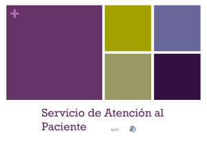 Servicio de atención al paciente