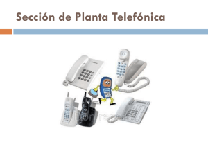 Sección de  planta telefónica