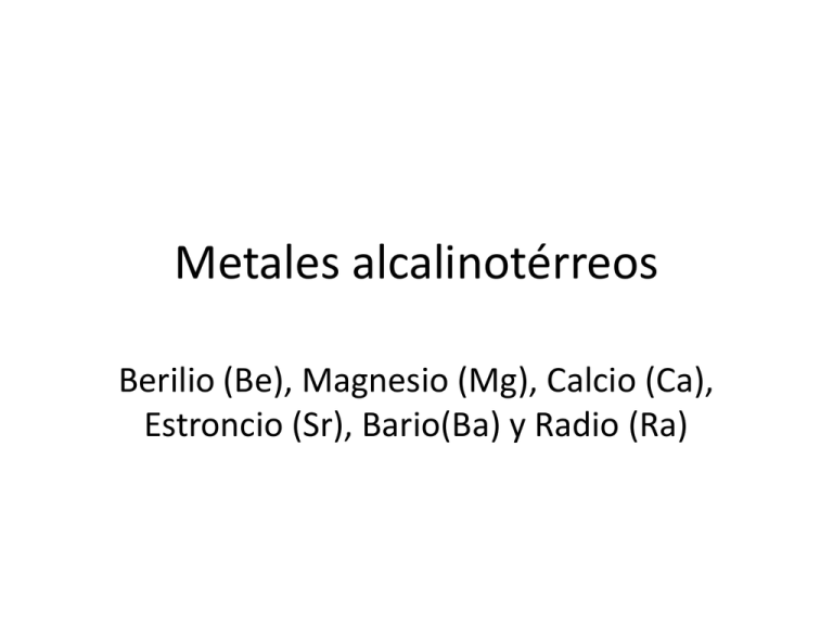 Alcalinoterreos