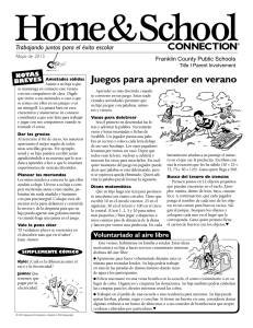 Home & School Connection - May 2015 (Spanish)
