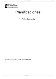 Planificaciones 7123 - Economía Docente responsable: JAHN LUIS GERMAN 1 de 10