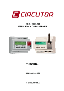 TUTORIAL  EDS / EDS-3G EFFICIENCY DATA SERVER