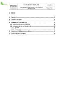 ITC-BT-16. Contadores: ubicación y sistemas de instalación.