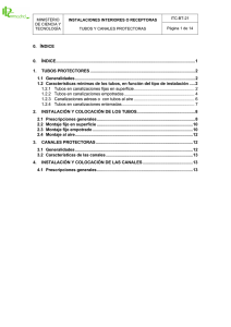 ITC-BT-21. Tubos y canales protectoras.