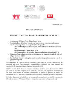 Se reactiva el sector de la vivienda en México