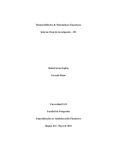 Manual didáctico de Matemáticas Financieras