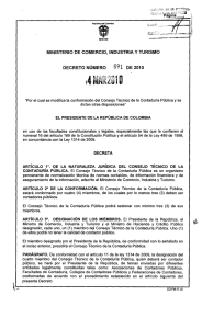 691 MINISTERIO DE COMERCIO, INDUSTRIA Y TURISMO DE 2010 DECRETO NÚMERO