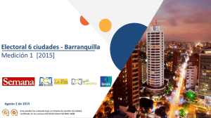 (consulte aquí la ficha técnica y la encuesta completa sobre Barranquilla).