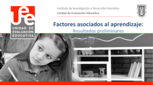 Resultados preliminares de factores asociados al aprendizaje Tijuana 27 10 2015