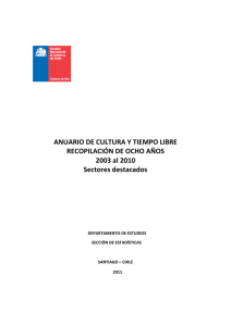 Anuario de Cultura y Tiempo libre 2003-2010