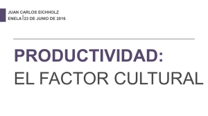 Juan Carlos Eichholz, Socio Principal de CLA Consulting: Productividad, El Factor Cultural