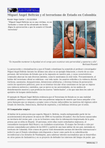 Miguel Ángel Beltrán y el terrorismo de Estado en Colombia