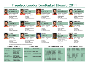 Consulte la lista de la Selección 2011 y algunos datos sobre el Eurobasket