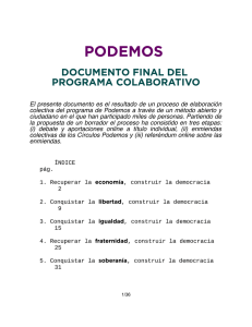 Consulta aquí el programa de Podemos