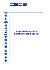 Información sobre Conflictividad Laboral