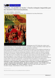 &#34;Kurdos, un pueblo en lucha&#34;. Charla-coloquio impartida por los Komites Internazionalistak.