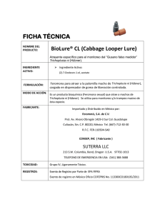 FICHA TÉCNICA BioLure® CL (Cabbage Looper Lure)