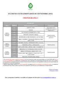 Ex menes de septiembre, curso 2015/16