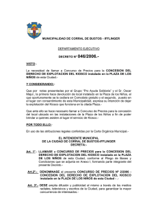 Decreto Nº 046/2006