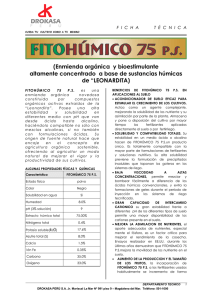 Ficha tecnica - FITOHUMICO 75 P.S