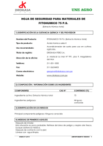MSDS - FITOHUMICO 75 P.S