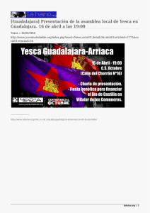 [Guadalajara] Presentación de la asamblea local de Yesca en