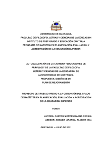 Autoevaluación de la carrera Educadores de Parvulos de la Facultad de Filosofía, Letras y Ciencias de la educación de la U. de Guayaquil.pdf
