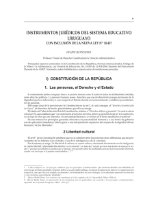 Rotondo Tornaria Instrumentos juridicos del sistema educativo uruguayo con inclusion de la nueva ley n 18.437