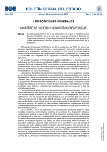 BOLETÍN OFICIAL DEL ESTADO MINISTERIO DE HACIENDA Y ADMINISTRACIONES PÚBLICAS 10305