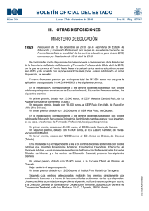 BOLETÍN OFICIAL DEL ESTADO MINISTERIO DE EDUCACIÓN III.  OTRAS DISPOSICIONES 19929
