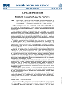 BOLETÍN OFICIAL DEL ESTADO MINISTERIO DE EDUCACIÓN, CULTURA Y DEPORTE 4308