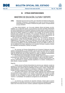 BOLETÍN OFICIAL DEL ESTADO MINISTERIO DE EDUCACIÓN, CULTURA Y DEPORTE 3793