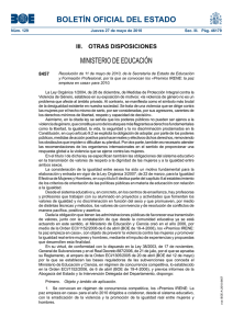 BOLETÍN OFICIAL DEL ESTADO MINISTERIO DE EDUCACIÓN III.  OTRAS DISPOSICIONES 8457
