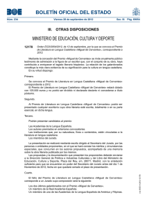 BOLETÍN OFICIAL DEL ESTADO MINISTERIO DE EDUCACIÓN, CULTURA Y DEPORTE 12178