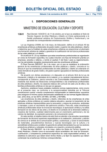BOLETÍN OFICIAL DEL ESTADO MINISTERIO DE EDUCACIÓN, CULTURA Y DEPORTE 13641
