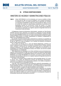BOLETÍN OFICIAL DEL ESTADO MINISTERIO DE HACIENDA Y ADMINISTRACIONES PÚBLICAS 15612