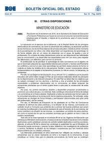 BOLETÍN OFICIAL DEL ESTADO MINISTERIO DE EDUCACIÓN III.  OTRAS DISPOSICIONES 4096