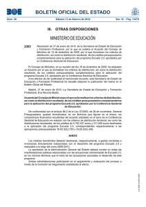 BOLETÍN OFICIAL DEL ESTADO MINISTERIO DE EDUCACIÓN III.  OTRAS DISPOSICIONES 2393