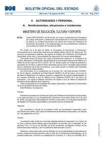BOLETÍN OFICIAL DEL ESTADO MINISTERIO DE EDUCACIÓN, CULTURA Y DEPORTE
