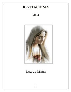 REVELACIONES  2014 Luz de María