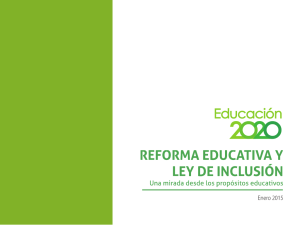Ley de InclusiÃ³n: Una mirada desde los propÃ³sitos educativos (1,5Â MB)