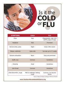 Is it the Cold or Flu?