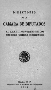 DIRECTORIO DE LA LEGISLATURA XXXVIII