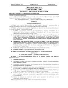 SEGUNDA SECCION PODER EJECUTIVO COMISION NACIONAL DE VIVIENDA